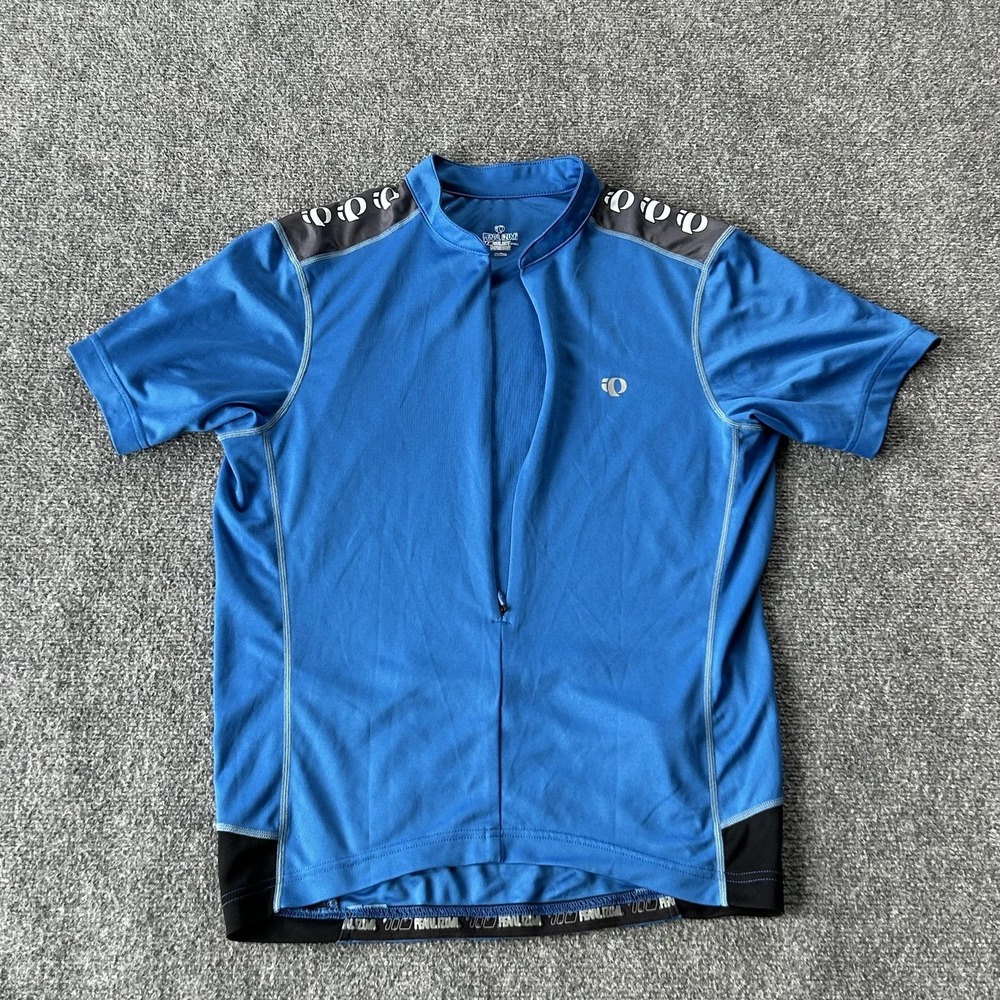 Pearl‎ Izumi Cycling Jersey Mens Medium Blue Select Series Half Zip Pockets Road